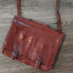 Unisex Business Leather "I Medici" Bag Italy.